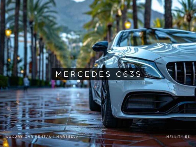 Mercedes C63S​ White - Rental Marbella